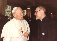 1983-09-02 With John Paul II  at the start of GC33