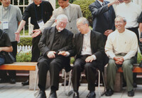 2005-08-31 South Korea  PHK with Bishop JosephH. Lee  SJ. Bishop Lee was the first Jesuit Bishop in Korea 1