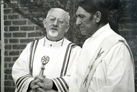 1993-05 Wisconsin Province - Holy Rosary Mission  South Dakota. PHK with Deacon Victor Young Bull Bear