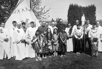 Celebrating Mass at Sacred Heart Mission in DeSmet (Idaho) with Coeur  d'Alene tribal members
